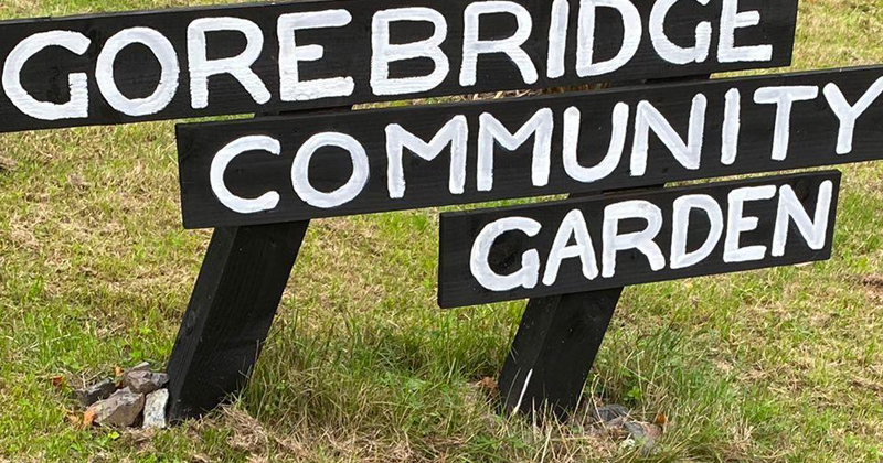 Gorebridge Community Garden signage
